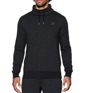 Under Armour Funnel Neck Sweatshirt Large Gray Black Cold Gear Baseline Men’s
